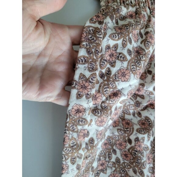 Joie Womens Cotton Smocked Waist Wide Leg All-Over Print Floral Pants NWOT L - Picture 3 of 6